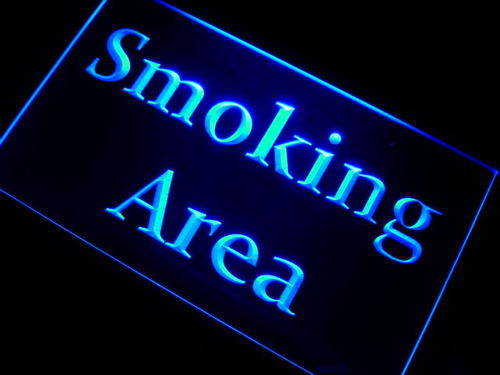 Smoking Area Zone Neon Light Sign